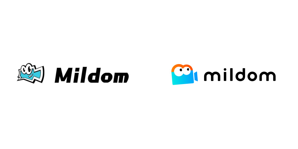 Mildom 新旧LOGO对比（左图为旧）