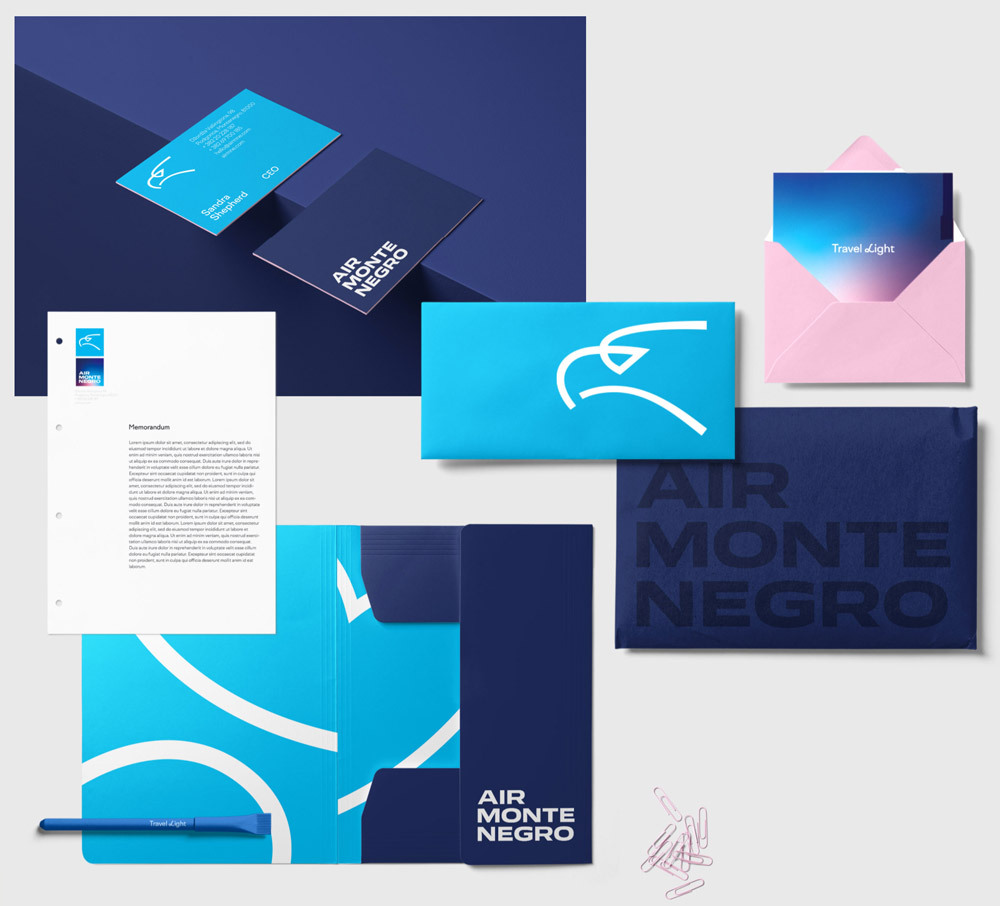 新黑山航空LOGO应用